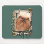Fathers Day - Stone Paws - Brussels Griffon Mouse Pad Fathers Day - Stone Paws - Brussels Griffon Mouse Pad
