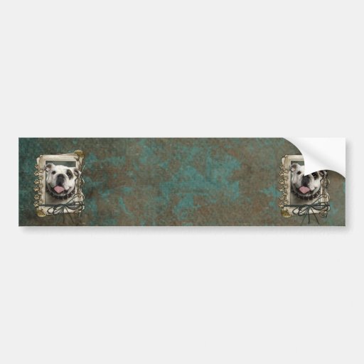 Fathers Day - Stone Paws - Bulldog Bumper Sticker