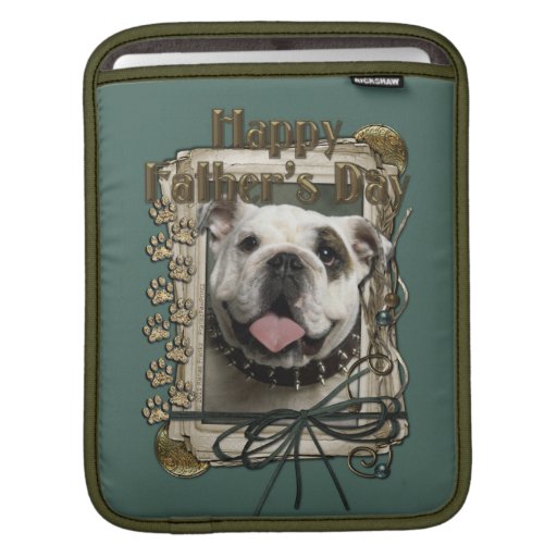 Fathers Day - Stone Paws - Bulldog Sleeves For iPads