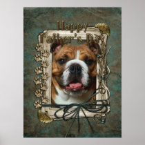Fathers Day - Stone Paws - Bulldog Posters