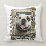 Fathers Day - Stone Paws - Bulldog Throw Pillows