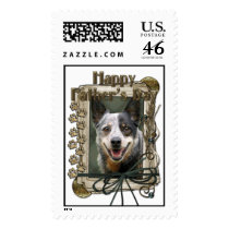 Fathers Day - Stone Paws - Cattle Dog Postage Stamp