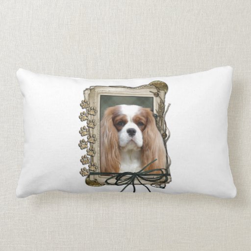 Fathers Day - Stone Paws - Cavalier - Blenheim Pillow