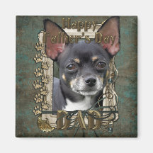 Fathers Day - Stone Paws - Chihuahua - Isabella Magnet