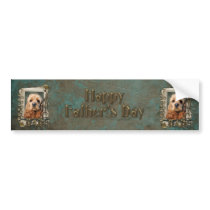 Fathers Day - Stone Paws - Cocker Spaniel Bumper Sticker