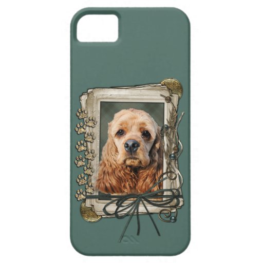 Fathers Day - Stone Paws - Cocker Spaniel iPhone 5 Cover