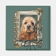 Fathers Day - Stone Paws - Cocker Spaniel Fridge Magnet