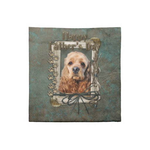 Fathers Day - Stone Paws - Cocker Spaniel Napkin