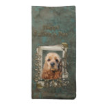 Fathers Day - Stone Paws - Cocker Spaniel Printed Napkins
