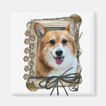 Fathers Day - Stone Paws - Corgi - Owen Magnets