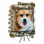 Fathers Day - Stone Paws - Corgi - Owen Photo Sculpture