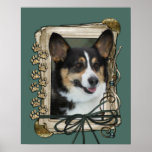 Fathers Day - Stone Paws - Corgi Print