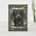 Fathers Day - Stone Paws - Dachshund - Winston Cards