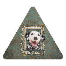 Fathers Day - Stone Paws - Dalmatian Triangle Sticker