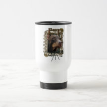 Fathers Day - Stone Paws - Doberman - Red - Rocky Coffee Mug