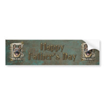 Fathers Day - Stone Paws - German Shepherd Bumper Stickers