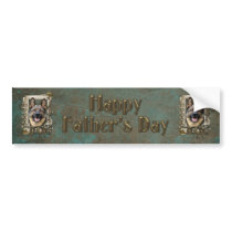 Fathers Day - Stone Paws - German Shepherd Bumper Sticker