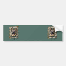 Fathers Day - Stone Paws - German Shepherd Bumper Sticker