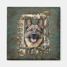 Fathers Day - Stone Paws - German Shepherd Fridge Magnets