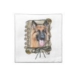 Fathers Day - Stone Paws - German Shepherd Napkin