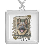Fathers Day - Stone Paws - German Shepherd Pendant
