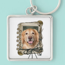 Fathers Day - Stone Paws Golden Retriever Corona keychains