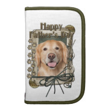Fathers Day - Stone Paws Golden Retriever - Corona Folio Planner
