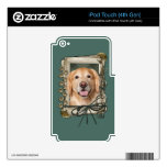 Fathers Day - Stone Paws Golden Retriever - Corona iPod Touch 4G Decal