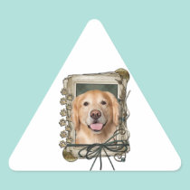 Fathers Day - Stone Paws Golden Retriever Corona stickers