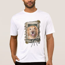 Fathers Day - Stone Paws Golden Retriever Corona t-shirts
