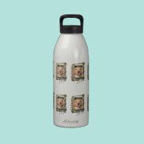 Fathers Day - Stone Paws Golden Retriever Corona water bottles
