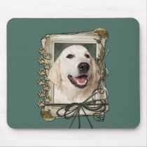 Fathers Day - Stone Paws - Golden Retriever Tebow Mouse Pad