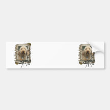 Fathers Day - Stone Paws - GoldenDoodle Bumper Sticker
