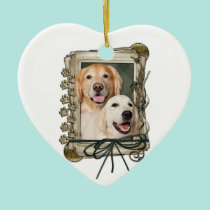 Fathers Day - Stone Paws - Goldens Corona and Tebo ornaments