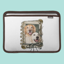Fathers Day - Stone Paws Goldens Corona and Tebow ipad sleeves
