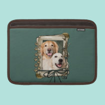 Fathers Day - Stone Paws Goldens Corona and Tebow ipad sleeves