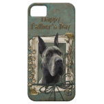 Fathers Day - Stone Paws - Great Dane - Grey iPhone 5 Covers