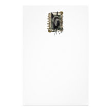 Fathers Day - Stone Paws - Great Dane - Grey Customized Stationery