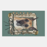 Fathers Day - Stone Paws - Great Dane Rectangular Sticker