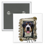 Fathers Day - Stone Paws - Greater Swiss Mountain Button