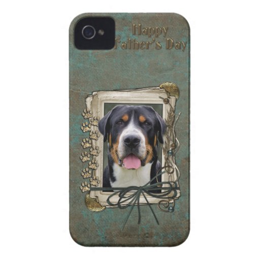 Fathers Day - Stone Paws - Greater Swiss Mountain Case-Mate iPhone 4 Case