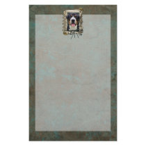 Fathers Day - Stone Paws - Greater Swiss Mountain Personalized Stationery