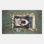 Fathers Day - Stone Paws - Greater Swiss Mountain Rectangle Stickers