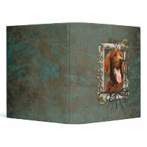 Fathers Day - Stone Paws - Irish Setter Vinyl Binder