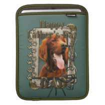 Fathers Day - Stone Paws - Irish Setter Sleeves For Ipads