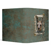 Fathers Day - Stone Paws - Kangaroo 3 Ring Binder