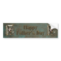 Fathers Day - Stone Paws - Kangaroo Bumper Stickers