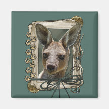 Fathers Day - Stone Paws - Kangaroo Fridge Magnets