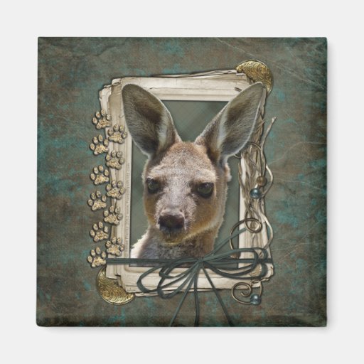 Fathers Day - Stone Paws - Kangaroo Magnet