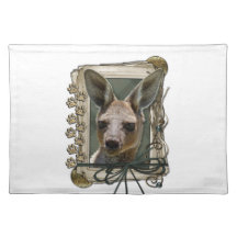Fathers Day - Stone Paws - Kangaroo Place Mats